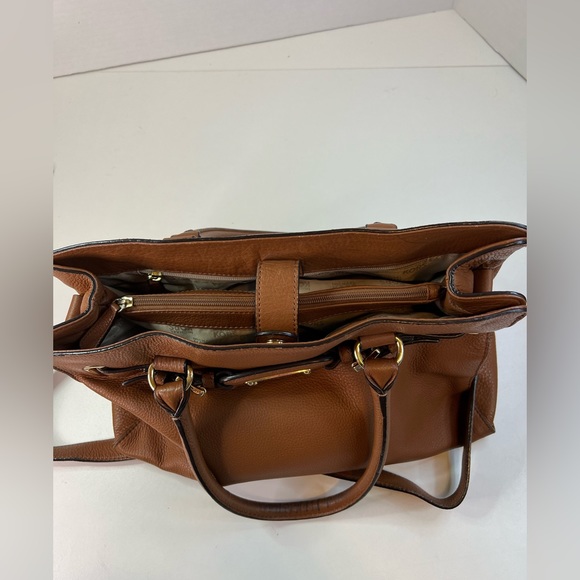 MICHAEL KORS Brown Hamilton Soft Pebble Leather Satchel - Picture 5 of 13